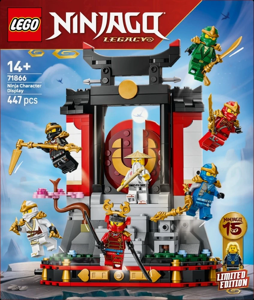LEGO Ninjago dekoracija su ninja veikėjais — 15-metis 71866