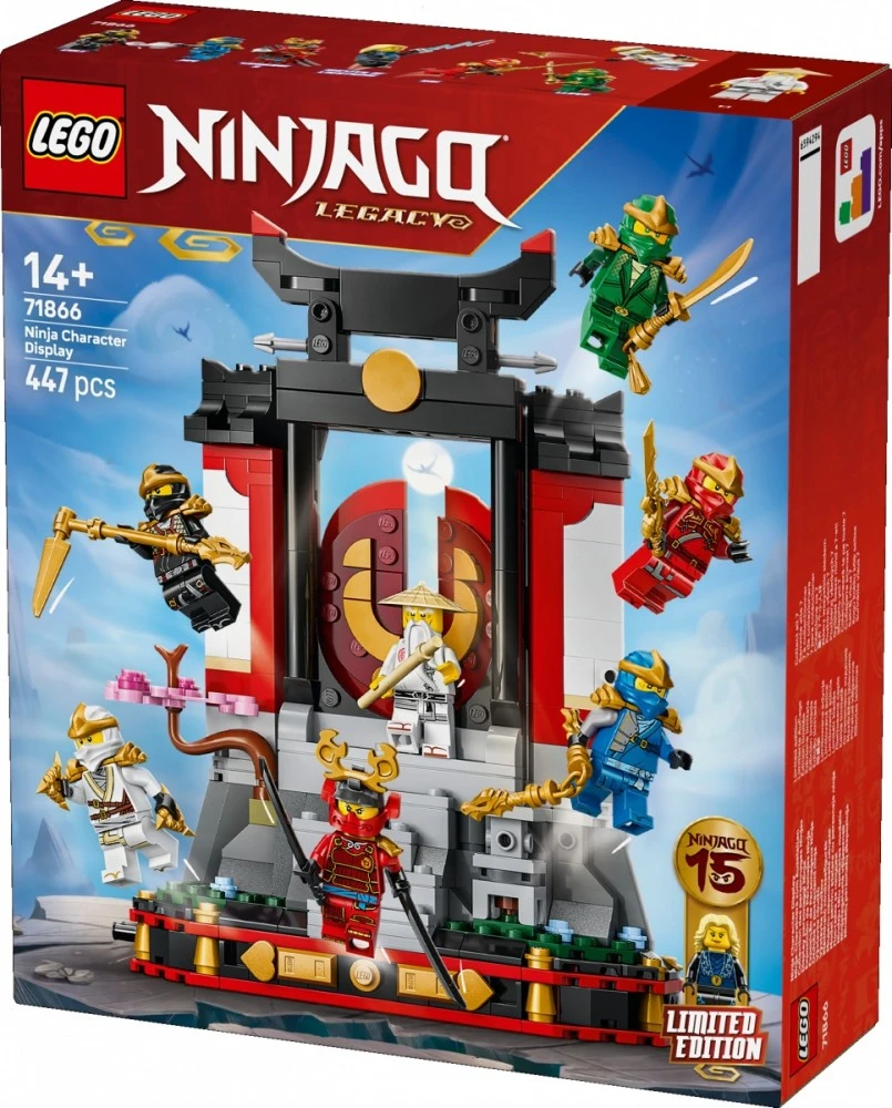 LEGO Ninjago dekoracija su ninja veikėjais — 15-metis 71866