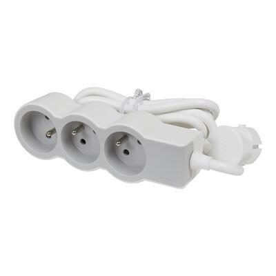 Legrand Standartinis ilgintuvas 3x2P+Z 3m balta ir-pilka