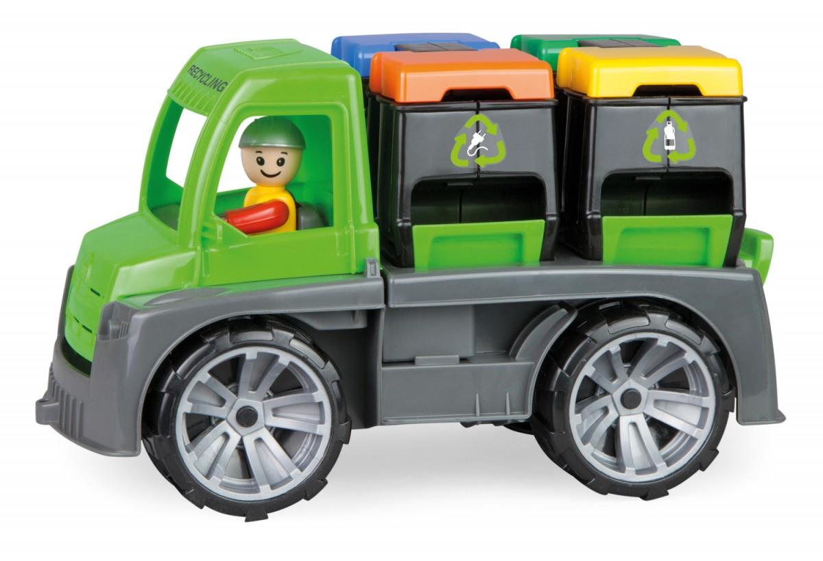 Žaislinio automobilio šiukšlių išvežimas (dėžutėje), LENA Truxx 04453, 2+