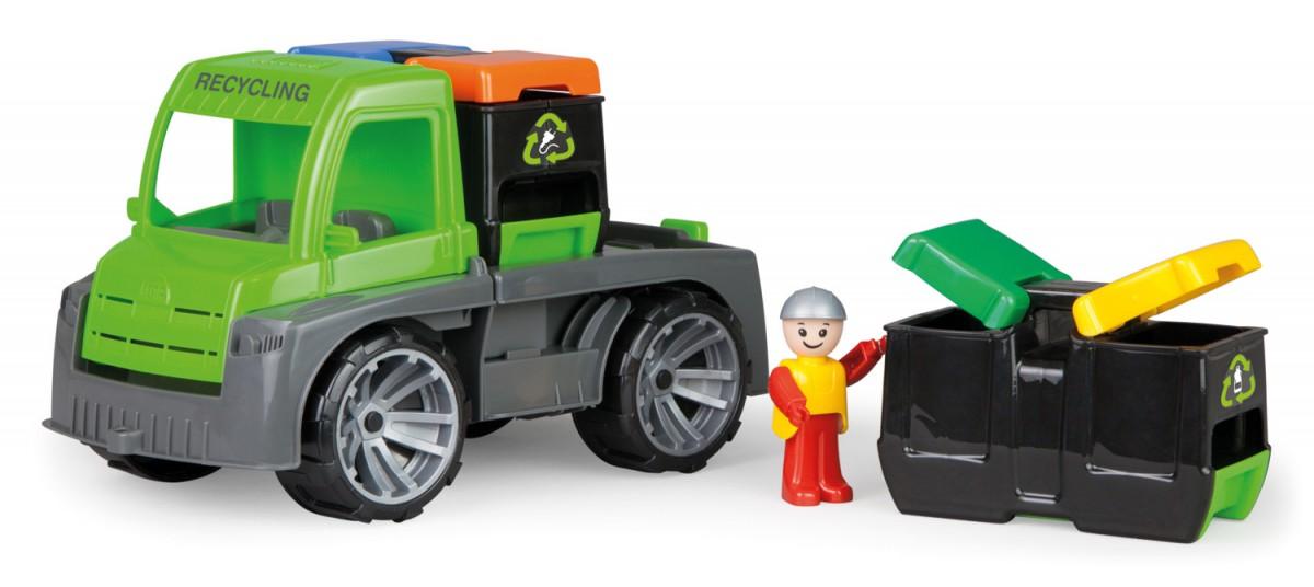 Žaislinio automobilio šiukšlių išvežimas (dėžutėje), LENA Truxx 04453, 2+