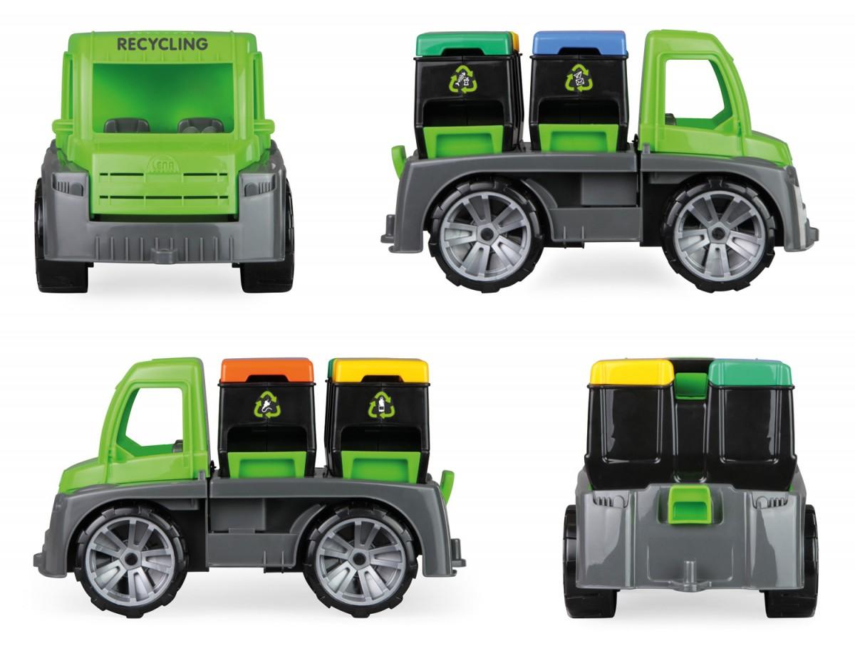 Žaislinio automobilio šiukšlių išvežimas (dėžutėje), LENA Truxx 04453, 2+