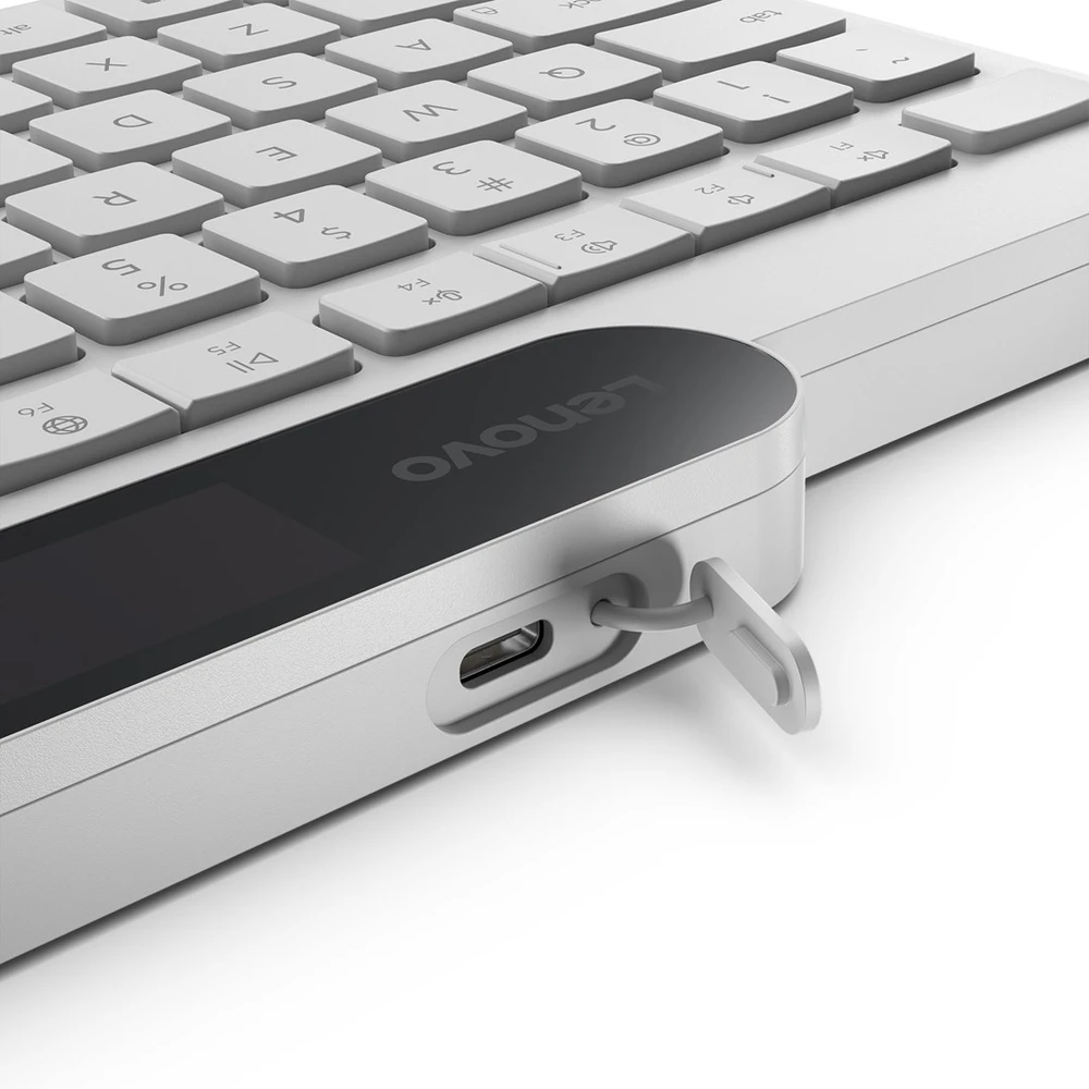 Lenovo 800 Self-Charging Bluetooth Klaviatūra-US English | Klaviatūra | Bluetooth | US English | Baltas