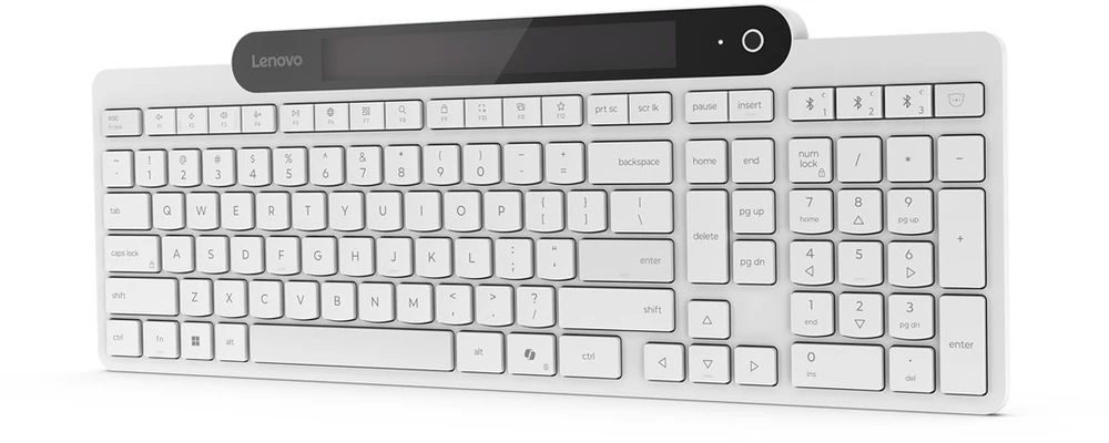 Lenovo 800 Self-Charging Bluetooth Klaviatūra-US English | Klaviatūra | Bluetooth | US English | Baltas
