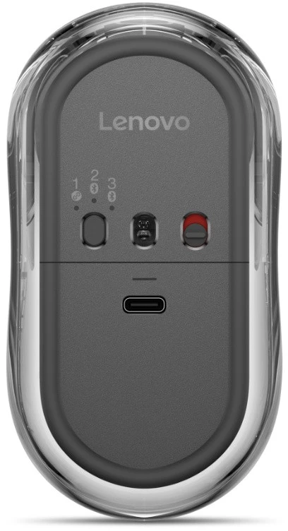 Lenovo Multi-Mode Pelė 8000 | Wireless | 2.4G, Bluetooth 5.3 | Thunder Pilkas