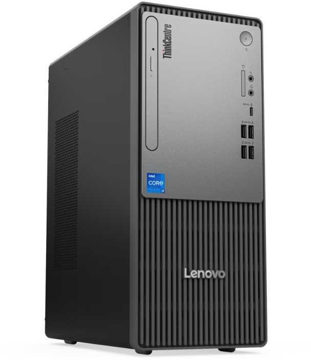 Stacionarus kompiuteris Komputer Lenovo ThinkCentre Neo 50t Tower G5 i3-14100 8GB/256GB Windows 11 Pro Juodas (12UD0031PB)