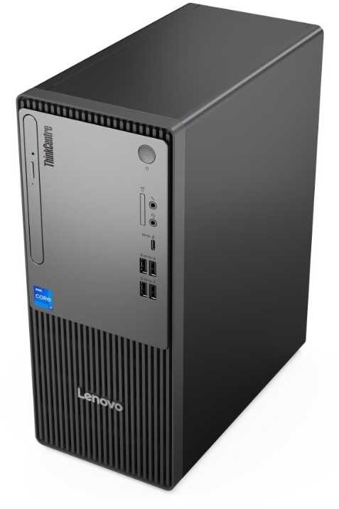Stacionarus kompiuteris Komputer Lenovo ThinkCentre Neo 50t Tower G5 i3-14100 8GB/256GB Windows 11 Pro Juodas (12UD0031PB)