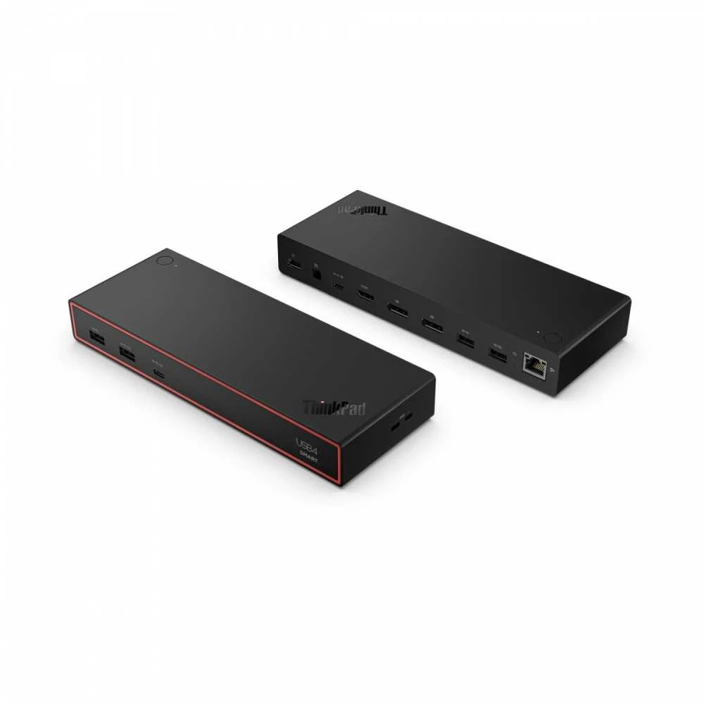 Lenovo ThinkPad USB4 prijungimo stotelė iš priekio ir galo