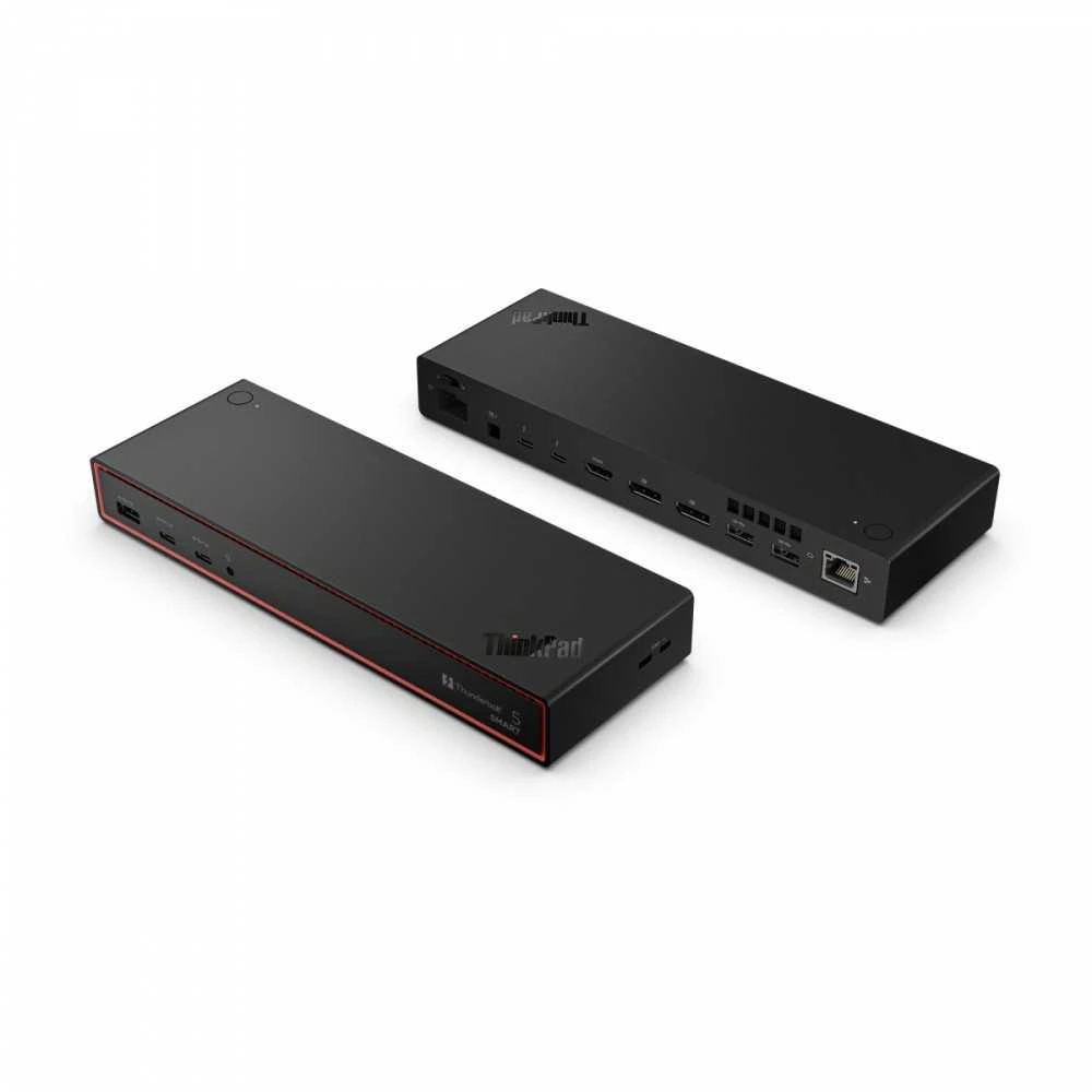 „Lenovo ThinkPad Thunderbolt 5 Smart Dock 7500“ – ES | „DisplayPorts“ kiekis: 2 | HDMI jungčių kiekis: 1 | 180 W