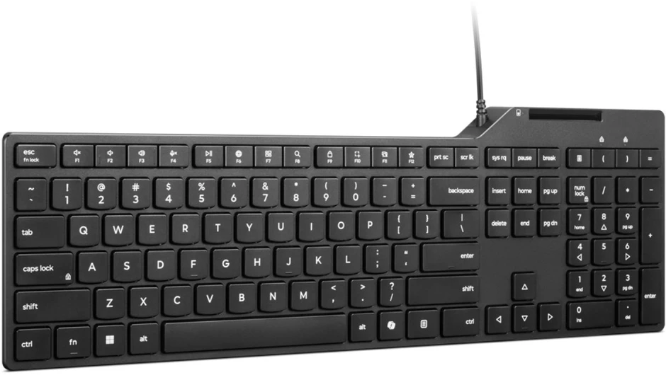 Lenovo Klaviatūra usb-a su laidu smartcard 5000-us english 4y41u13312