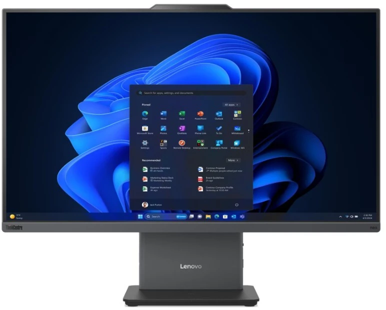 Stacionarus kompiuteris Lenovo ThinkCentre Neo 55a 24 G6 nešiojamas kompiuteris, AMD Ryzen 5 220, 16 GB, 512 GB SSD, M.2 PCIe 23.8 colio, FHD 1080P, Windows 11 Pro (13FA004QPB)
