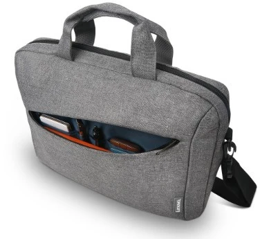 Lenovo | Essential | 15.6-inch Nešiojamas kompiuteris Casual Toploader T210 Pilkas | Messenger-Briefcase | Shoulder strap | Pilkas