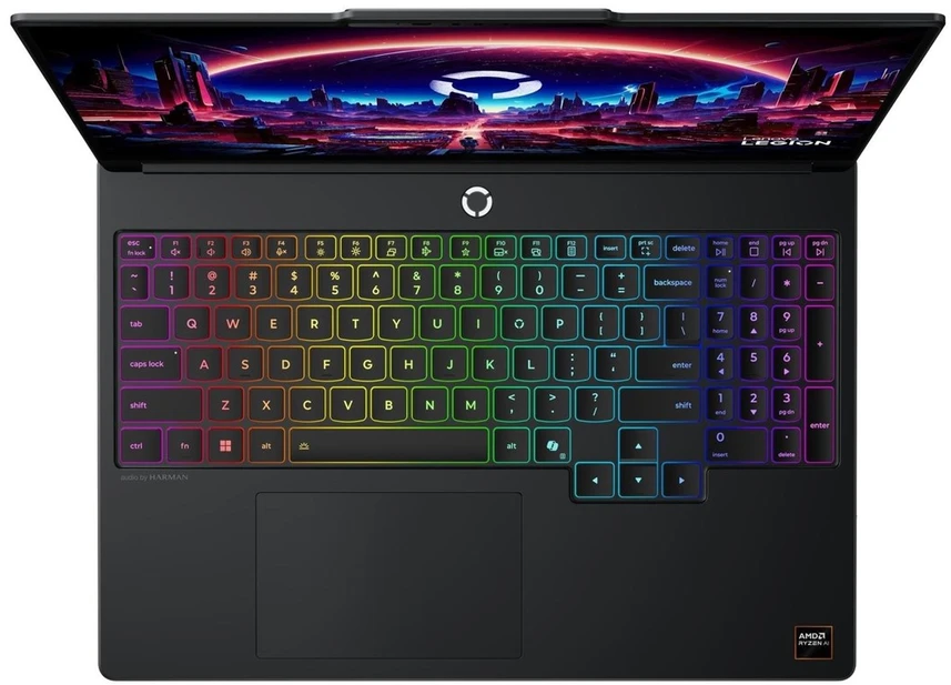 Nešiojamas kompiuteris Lenovo Legion 5 15AGP11 | AMD Ryzen AI 7 450, 15,3" WQXGA OLED 165 Hz, 16 GB RAM, 512 GB SSD, GeForce RTX 5070 12 GB, be OS | Juodas