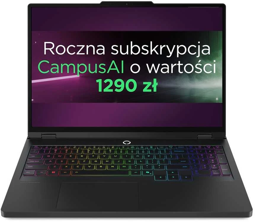 Lenovo Legion Pro 5 16AFR10 AMD Ryzen™ 9 9955HX Nešiojamas kompiuteris 40.6 cm (16") WQXGA 32 GB DDR5-SDRAM 1 TB SSD NVIDIA GeForce RTX 5070 Wi-Fi 7 (802.11be) Juodas