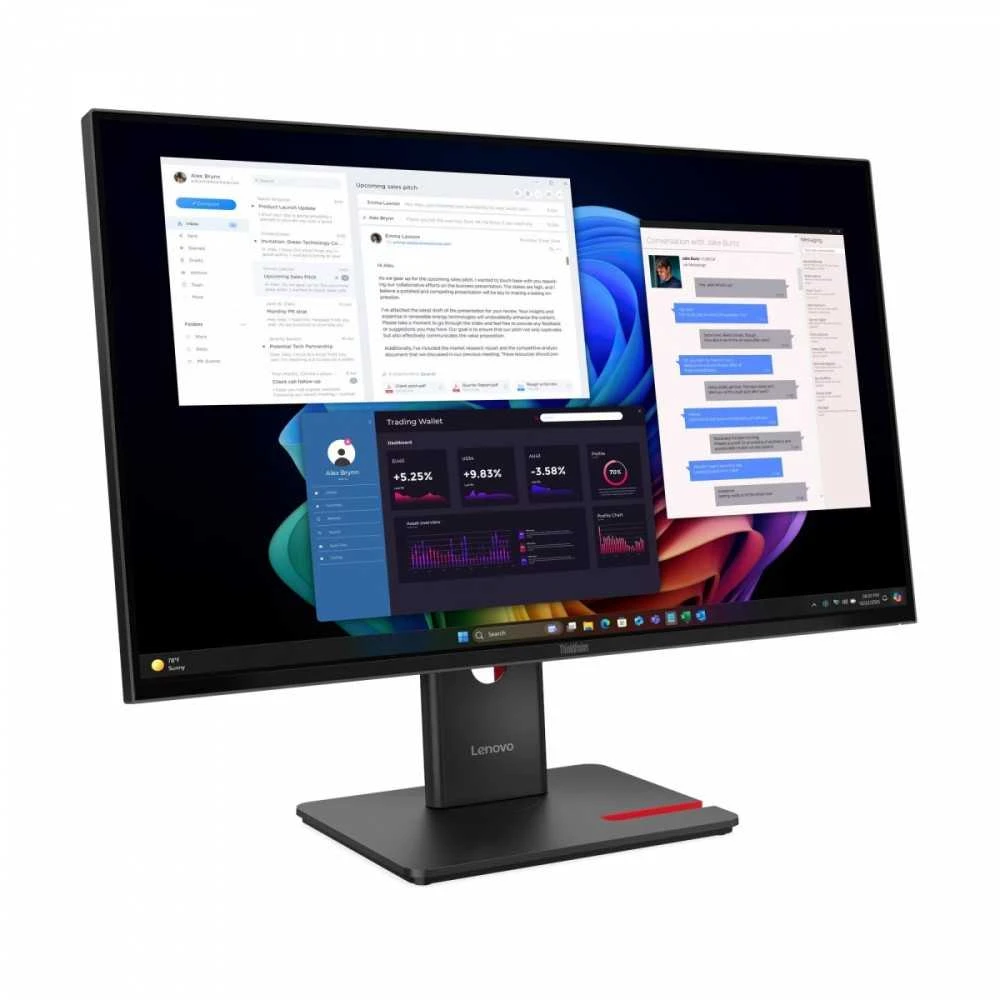 Monitorius Lenovo | ThinkVision T27UD-40 | 27 " | IPS | 16:9 | 60 Hz | 4 ms | 3840 x 2160 pikselių | 350 cd/m² | HDMI jungtys quantity 1 | Eclipse Juodas | Garantija 36 mėn.