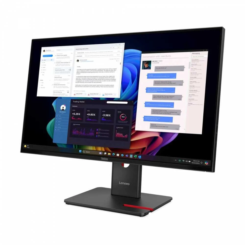 Monitorius Lenovo | ThinkVision T27UD-40 | 27 " | IPS | 16:9 | 60 Hz | 4 ms | 3840 x 2160 pikselių | 350 cd/m² | HDMI jungtys quantity 1 | Eclipse Juodas | Garantija 36 mėn.