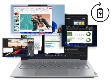 Lenovo Nešiojamas kompiuteris thinkbook 14 g8 21sj00v6pb w11pro ultra 5 225u/16gb/512gb/int/14.0 wuxga/luna pilkas/3m. os + co2 offset