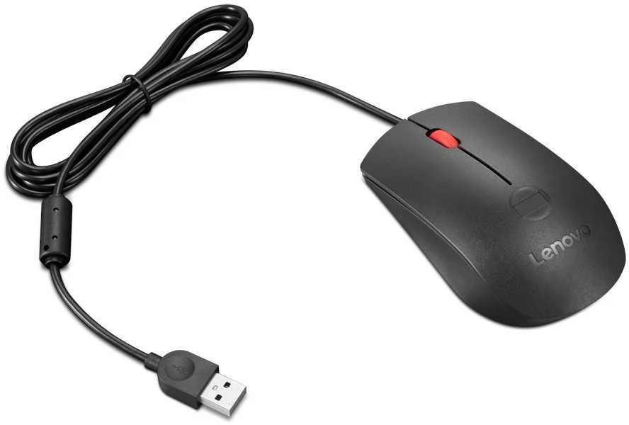 Lenovo Fingerprint Biometric USB Pelė Gen3 | su laidu | USB-A | Juodas/Raudona