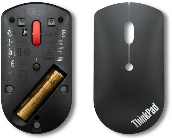 Lenovo | „ThinkPad“ tyli „Bluetooth“ pelė | Belaidė | „Bluetooth 5.0“ | Juoda | 1 metai(-ų)