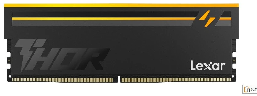 RAM Lexar Atmintis do pc ddr5 thor2.0 16gb(1*16) /6000 cl36 juodas rgb