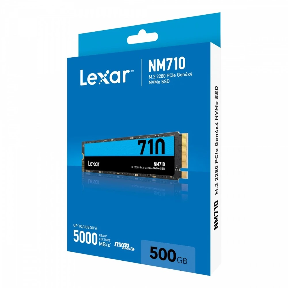 Lexar Diskas ssd nm710 500gb nvme m.2 2280 5000/2600mb/s