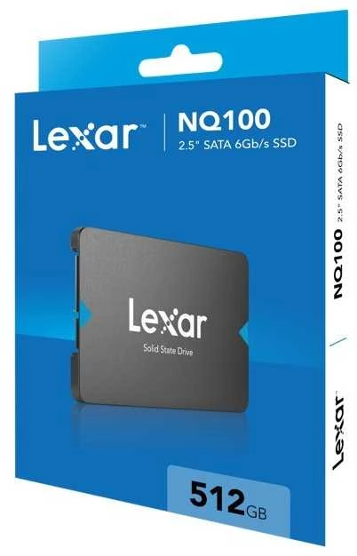 Lexar SSD | NQ100 | 512 GB | SSD form factor 2.5" | Solid-state drive sąsaja SATA III | Skaitymo greitis 550 MB/s