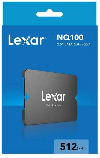 Lexar SSD | NQ100 | 512 GB | SSD form factor 2.5" | Solid-state drive sąsaja SATA III | Skaitymo greitis 550 MB/s