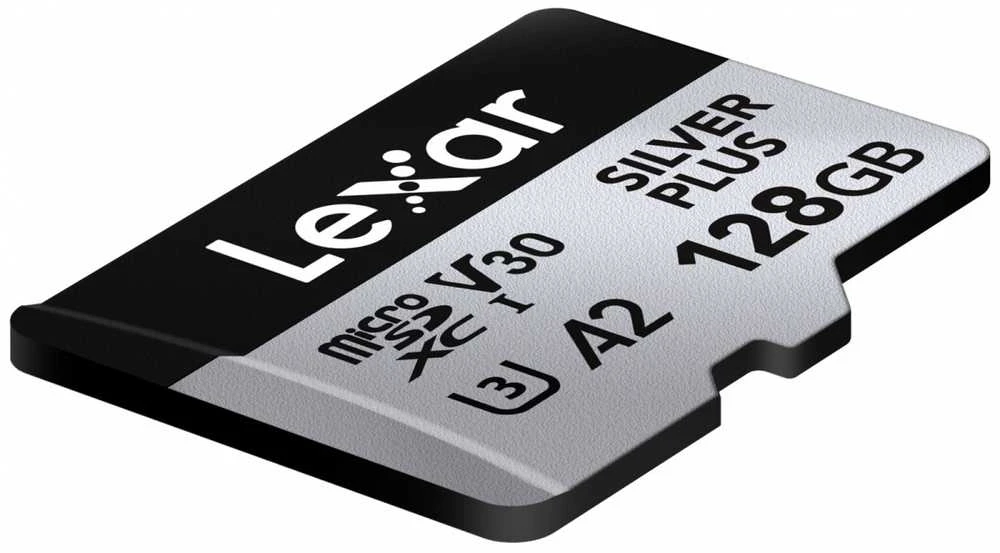 Atminties kortelė Lexar Sidabrinis PLUS | 128 GB | Micro SDXC | Flash atminties klasė 10