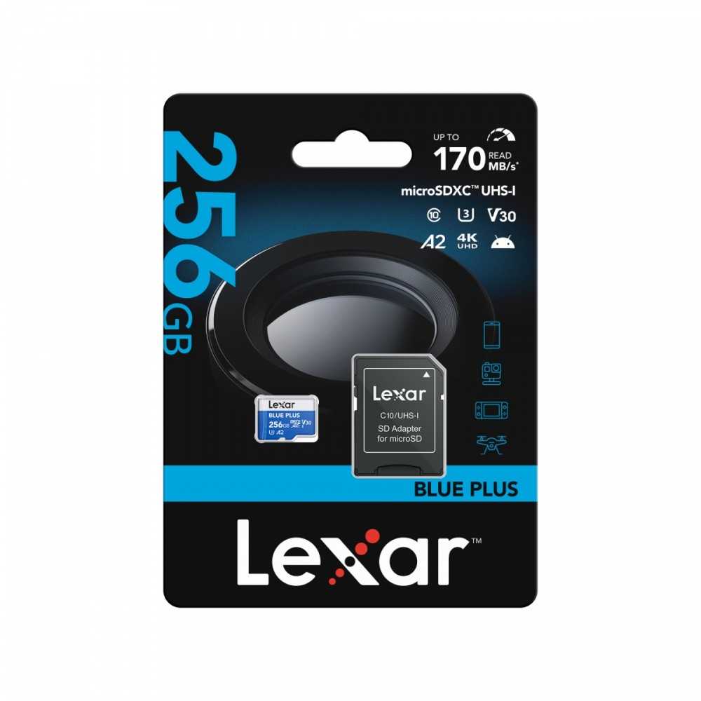 „Lexar Micro SDXC“ atminties kortelė, 256 GB (SD3.0)