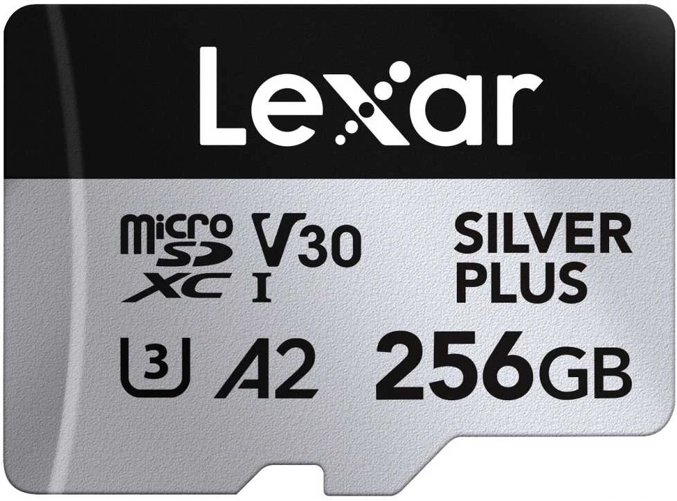 Atminties kortelė Lexar 256GB Micro SDXC Professional Sidabrinis Plus UHS-I A2 V30 U3 4K