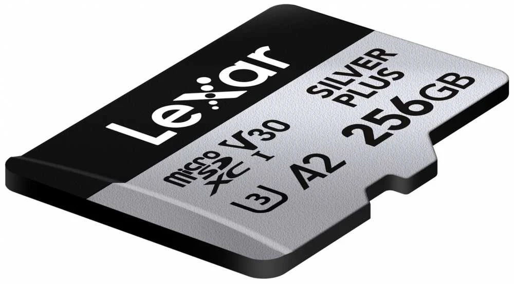 Atminties kortelė Lexar 256GB Micro SDXC Professional Sidabrinis Plus UHS-I A2 V30 U3 4K