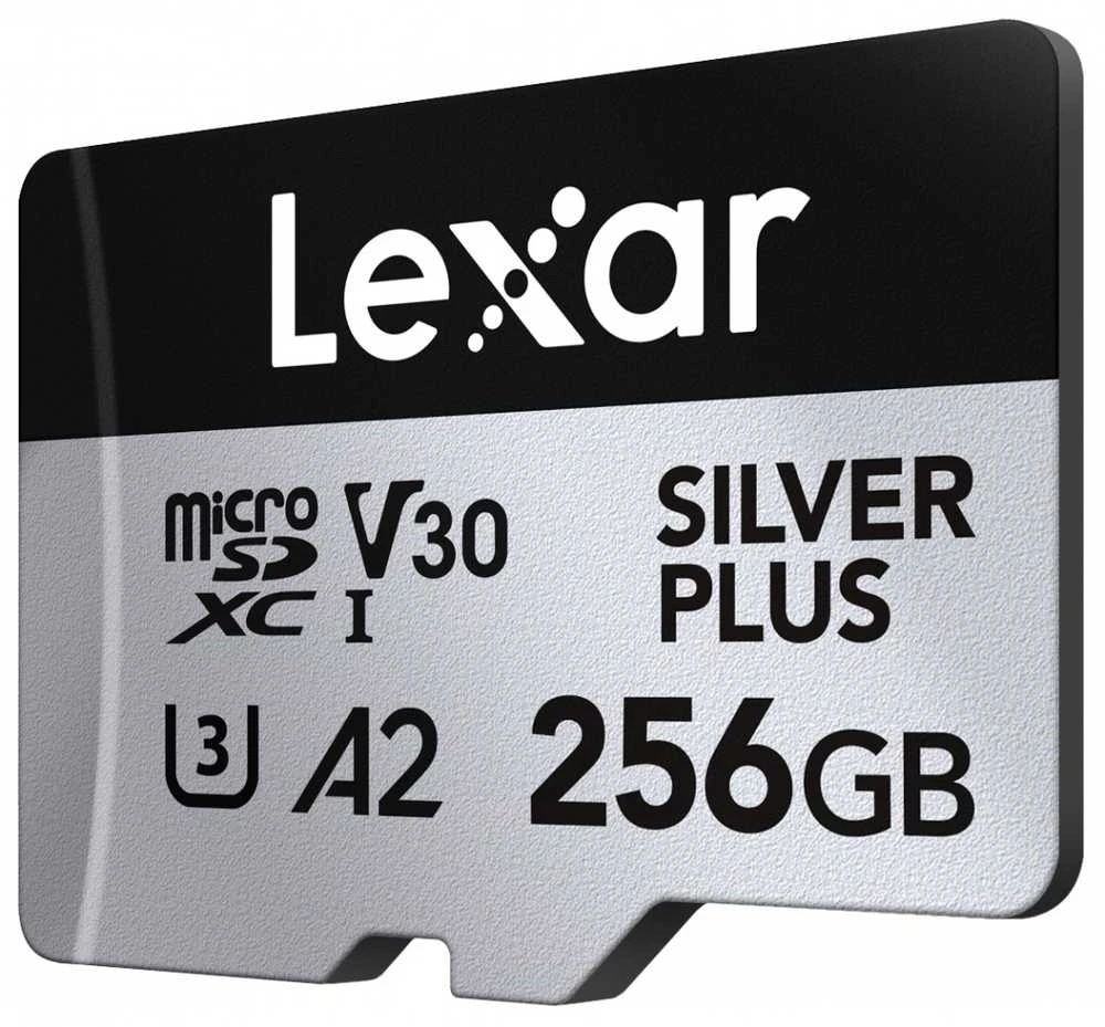 Atminties kortelė Lexar 256GB Micro SDXC Professional Sidabrinis Plus UHS-I A2 V30 U3 4K