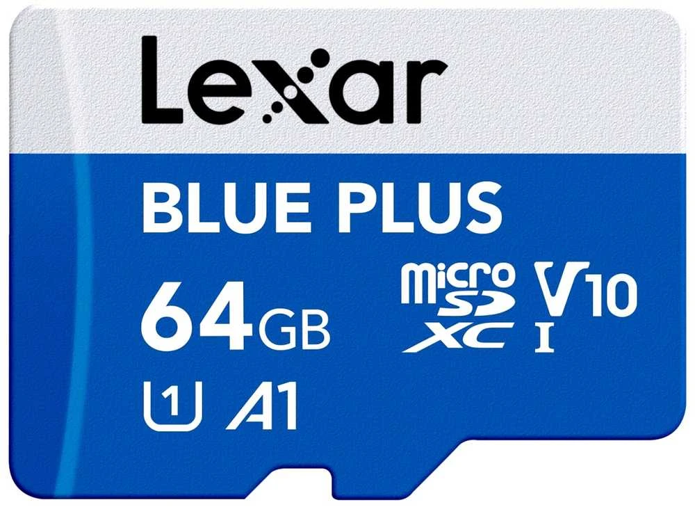 Lexar Blue Plus 64GB Micro SD kortelė