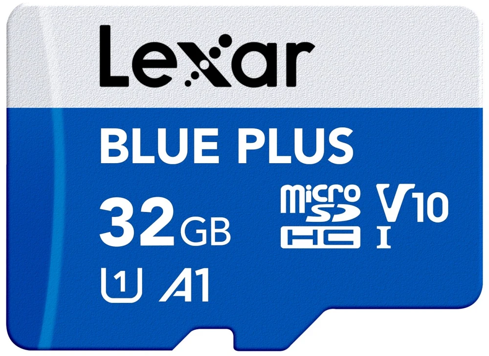 Atminties kortelė Lexar Karta pamięci microsdhc 32gb c10 a1 u3 v10 100mb/s mėlynas plus