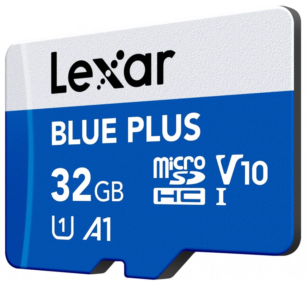Atminties kortelė Lexar Karta pamięci microsdhc 32gb c10 a1 u3 v10 100mb/s mėlynas plus