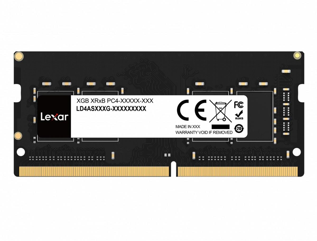 Nešiojamo kompiuterio atmintis Lexar | 32 GB | DDR4 | 3200 MHz | Užrašų knygelė | Registracijos Nr. | ECC Nr