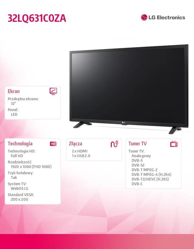 LG FHD televizorius 32" SMART
