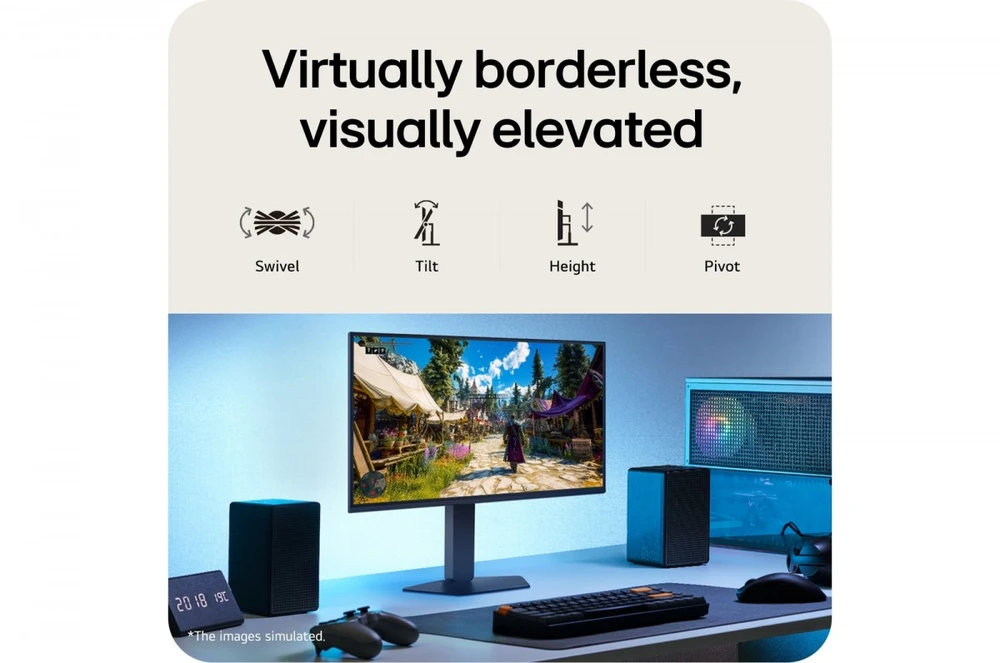 Monitorius LG UltraGear 27G550B-B - 300Hz | Full HD | IPS | 27" | HDR10 | Pivot