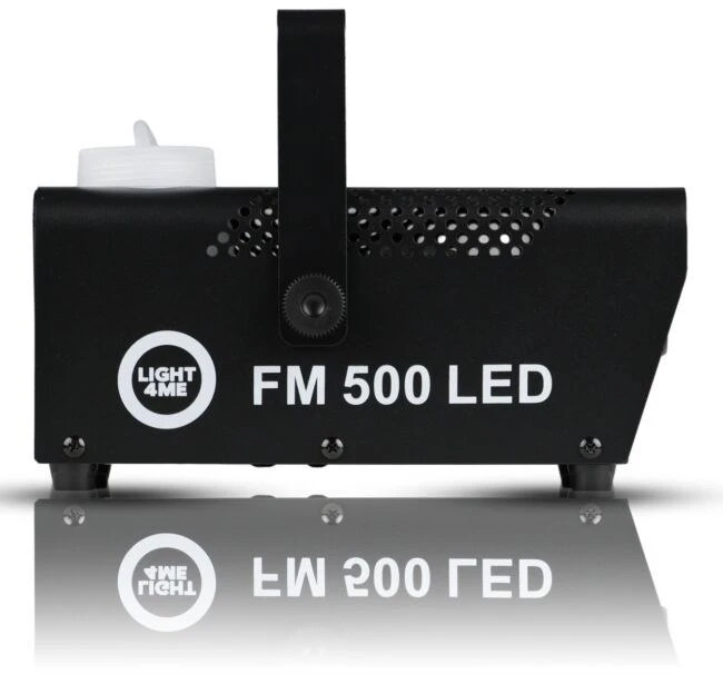 Light4Me FM 500 LED V2 - 500W smoke/fog machine with 3x1W RGB lighting effect