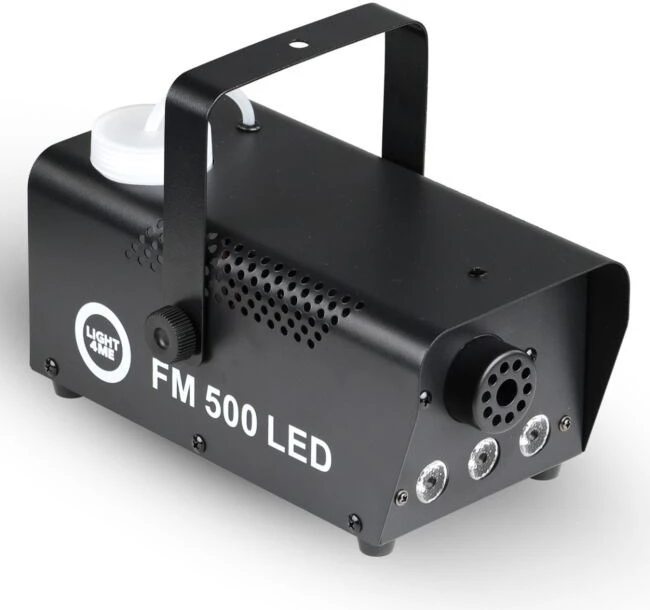 Light4Me FM 500 LED V2 - 500W smoke/fog machine with 3x1W RGB lighting effect