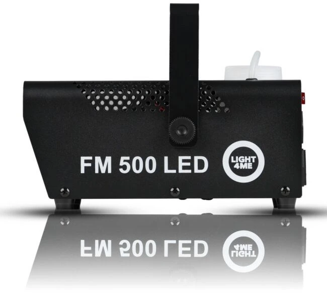Light4Me FM 500 LED V2 - 500W smoke/fog machine with 3x1W RGB lighting effect