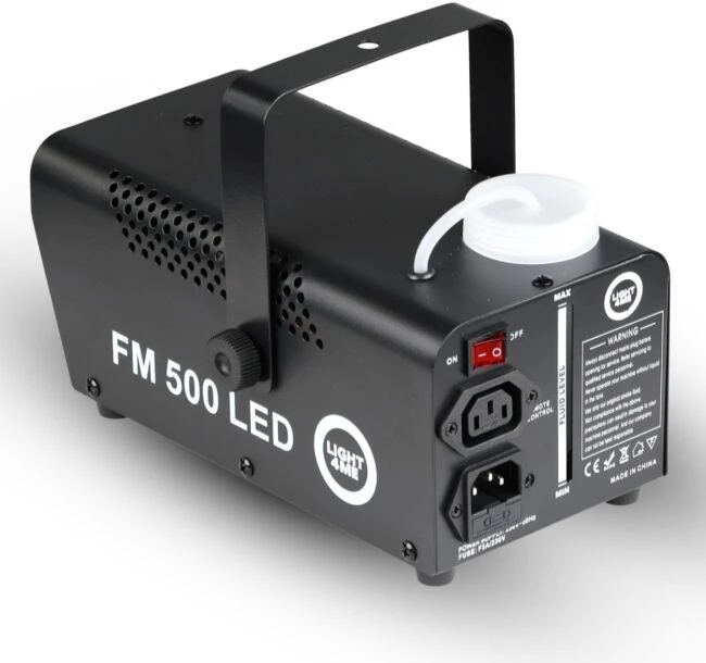 Light4Me FM 500 LED V2 - 500W smoke/fog machine with 3x1W RGB lighting effect