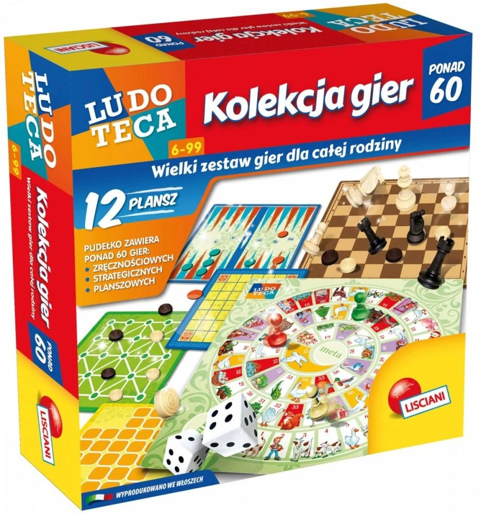 Lisciani LUDOTECA 60 žaidimų rinkinys 57023 LISCIANI