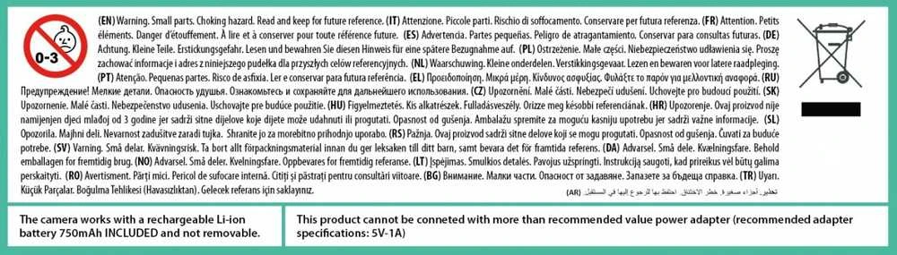Lisciani Vaikiškas fotoaparatas su spausdintuvu Stitch