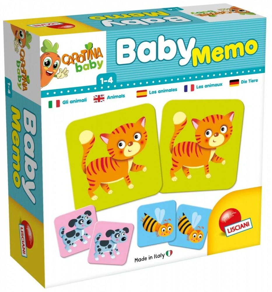 Lisciani Carotina Baby Memo Animals 80045 LISCIANI