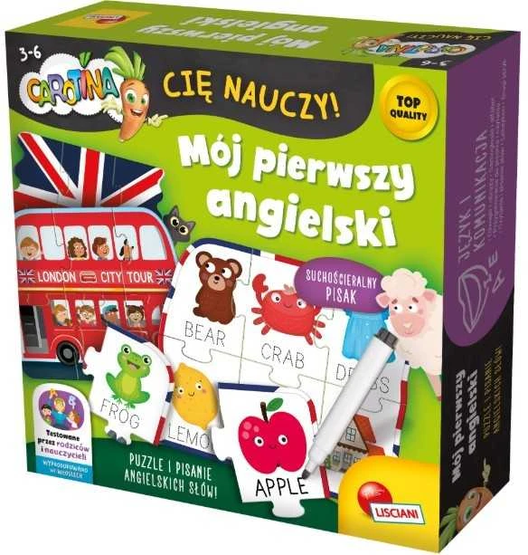 Lisciani LISCIANI CAROTINA CIĘ NAUCZY MÓJ PIERWSZY ANGIELSKI