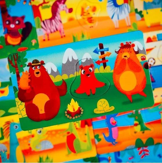 Dėlionė Lisciani Montessori Animal World 3+ Lisciani