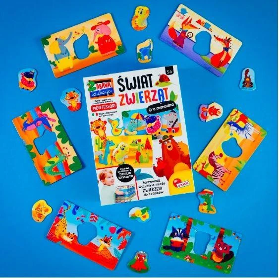 Dėlionė Lisciani Montessori Animal World 3+ Lisciani