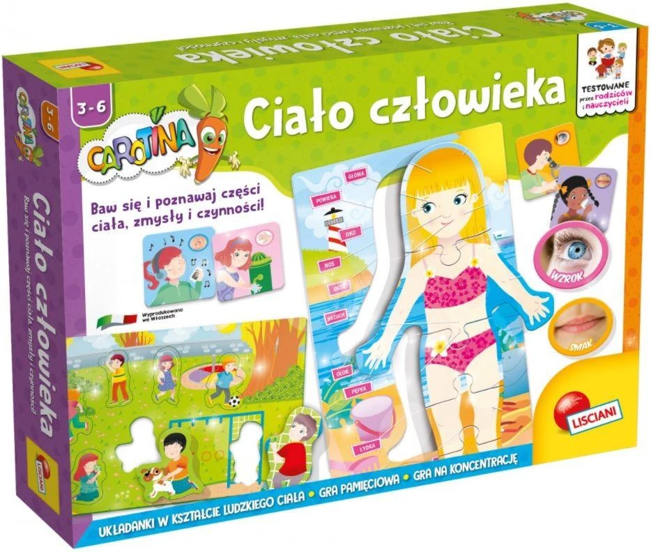 Dėlionė Lisciani Carotina Vyro kūnas