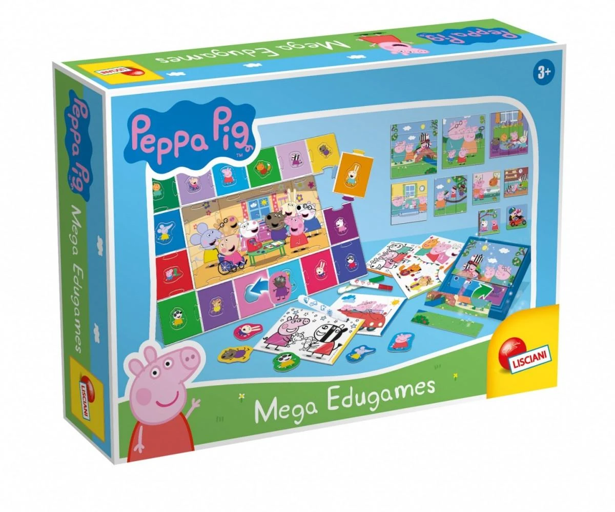 Lisciani Mega edukacinių žaidimų rinkinys Peppa Pig
